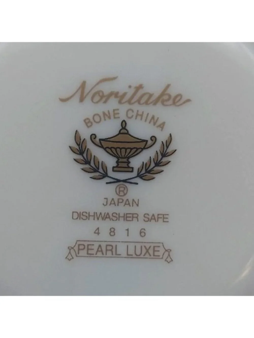 Noritake Bone China Tea Cup & Saucer Pearl Luxe Porcelain Japan 4816 Silver Trim